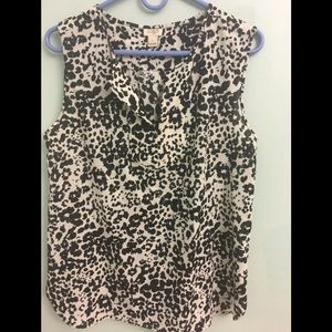 J Crew Sleeveless blouse